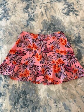 Tommy Bahama Pink Tropical Floral Skater Skirt